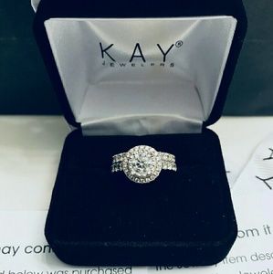 Kay Jewelers 14k white gold bridal set
